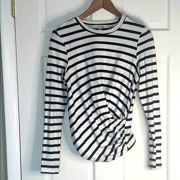 Joes Jeans Twist Wrap Striped Top - Small - Picture 1 of 9